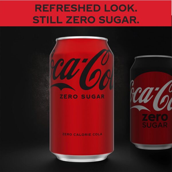 Coke Zero Sugar Cola Soda, 12 Oz, 24 Pack (Package May Vary) - Image 4