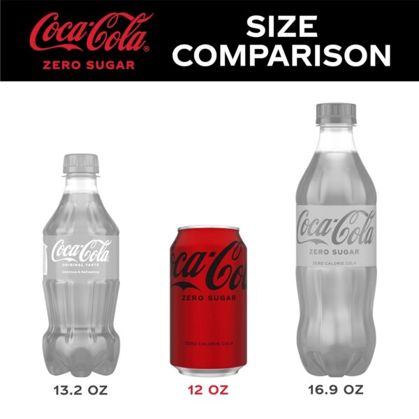 Coke Zero Sugar Cola Soda, 12 Oz, 24 Pack (Package May Vary) - Image 6