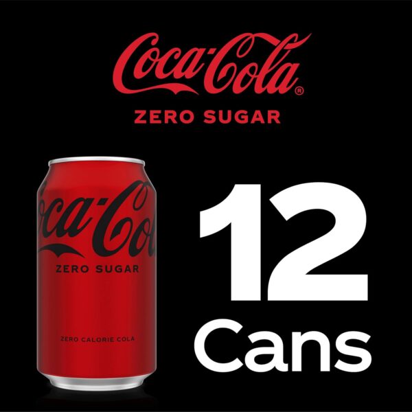 Coke Zero Sugar Cola Soda, 12 Oz, 24 Pack (Package May Vary) - Image 7