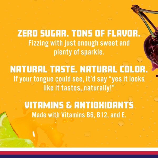 Sparkling Ice, Cherry Limeade Sparkling Water, Zero Sugar Flavored Water, with Vitamins and Antioxidants, Low Calorie Beverage, 17 fl oz Bottles (Pack of 12) - Image 5