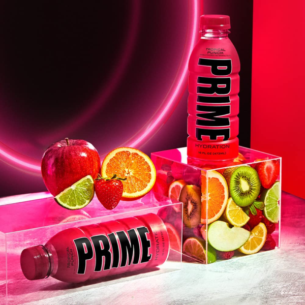 PRIME Hydration TROPICAL PUNCH | Sports Drinks | Electrolyte Enhanced for Ultimate Hydration | 250mg BCAAs | B Vitamins | Antioxidants | 2g Of Sugar | 16.9 Fluid Ounce | 12 Pack - Image 5
