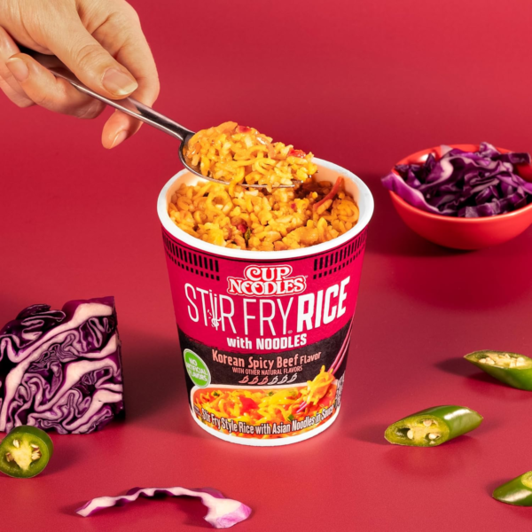 Cup Noodles Stir Fry Rice with Noodles, Spicy Beef Flavor, 2.68 Ounce (Pack of 6) - Image 3