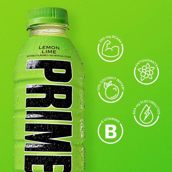 LEMON LIME | Sports Drinks | Electrolyte Enhanced for Ultimate Hydration | 250Mg Bcaas | B Vitamins | Antioxidants | 2G of Sugar | 16.9 Fluid Ounce | 12 Pack - Image 4