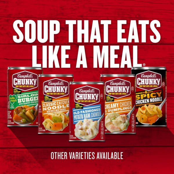 Campbell’S Chunky Soup, Steak and Potato Soup, 18.8 Ounce Can - Image 8