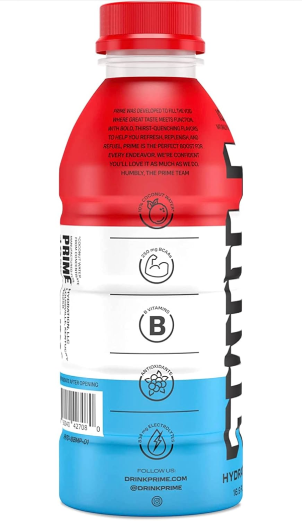Drink Sports Beverage "ICE POP," Naturally Flavored, 10% Coconut Water, 250Mg Bcaas, B Vitamins, Antioxidants, 834Mg Electrolytes, Only 20 Calories per 16.9 Fl Oz Bottle (Pack of 15) - Image 4