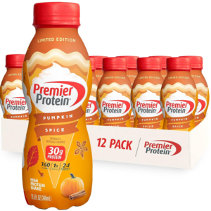 Shake Limited Edition 30G 1G Sugar 24 Vitamins Minerals Nutrients to Support Immune Health, Pumpkin Spice, 11.5 Fl Oz (Pack of 12)
