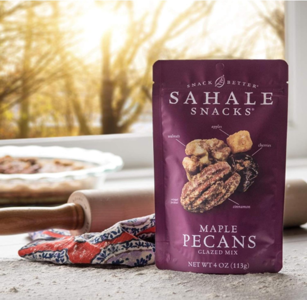 Maple Pecans Glazed Mix, 4 Oz Pouches (6 Packs) Dry-Roasted, Deluxe Mixed Nuts with Cherries, Apples, Maple, and Cinnamon - Non-Gmo, Kosher, and Certified Gluten-Free Snacks - Image 6