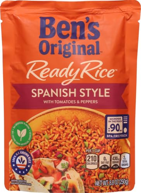 Ready Rice Spanish Style Flavored Rice, Easy Dinner Side, 8.8 OZ Pouch (Pack of 12) - Image 2