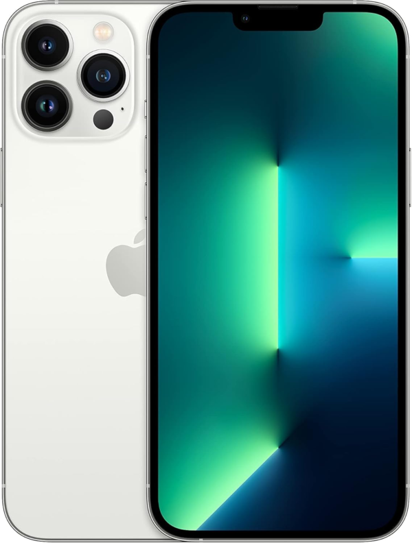 Apple Iphone 13 Pro Max, 128GB, Silver - Unlocked (Renewed)