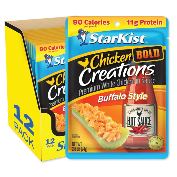 Chicken Creations BOLD Buffalo Style, 2.6 Oz Pouch (Pack of 12)