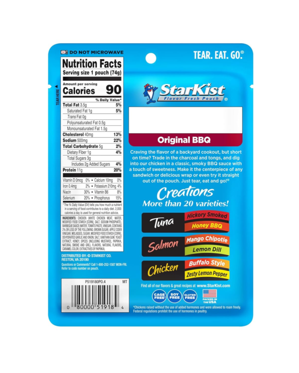 Chicken Creations Classic BBQ - 2.6 Oz Pouch (Pack of 12) - Image 3