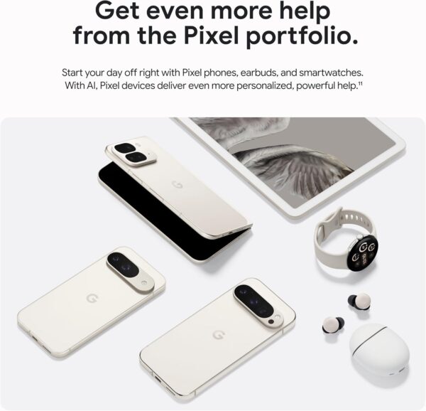 Pixel 9 -  Android Smartphone with Gemini, 24-Hour Battery, Advanced Camera, and 6.3" Actua Display - Obsidian - 128 GB - Image 9