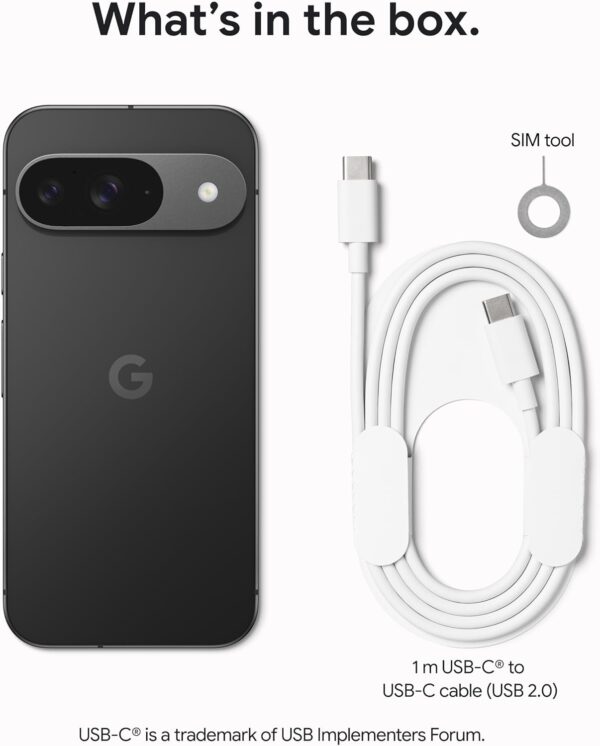 Pixel 9 -  Android Smartphone with Gemini, 24-Hour Battery, Advanced Camera, and 6.3" Actua Display - Obsidian - 128 GB - Image 11