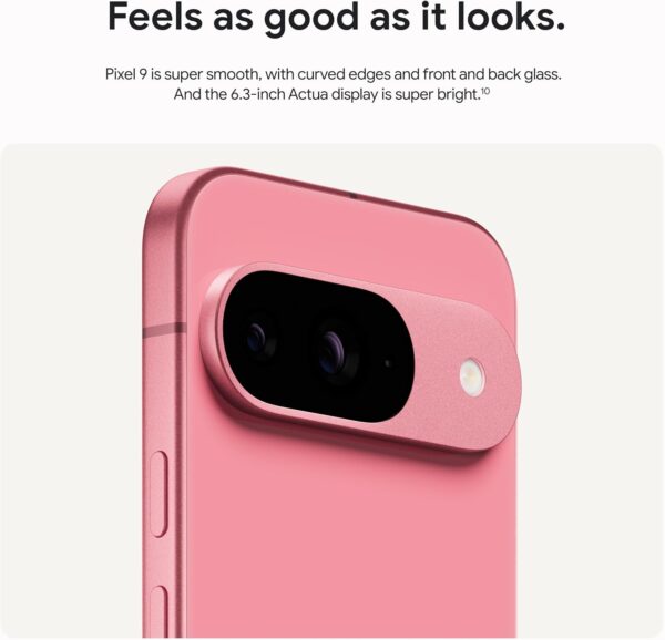 Pixel 9 -  Android Smartphone with Gemini, 24-Hour Battery, Advanced Camera, and 6.3" Actua Display - Obsidian - 128 GB - Image 6