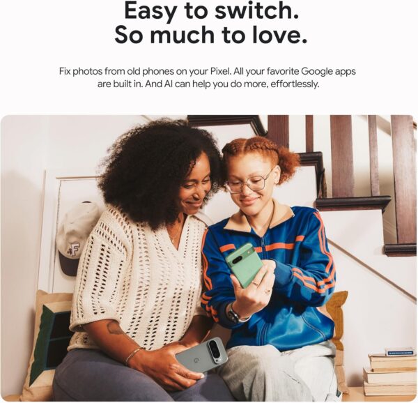 Pixel 9 -  Android Smartphone with Gemini, 24-Hour Battery, Advanced Camera, and 6.3" Actua Display - Obsidian - 128 GB - Image 8