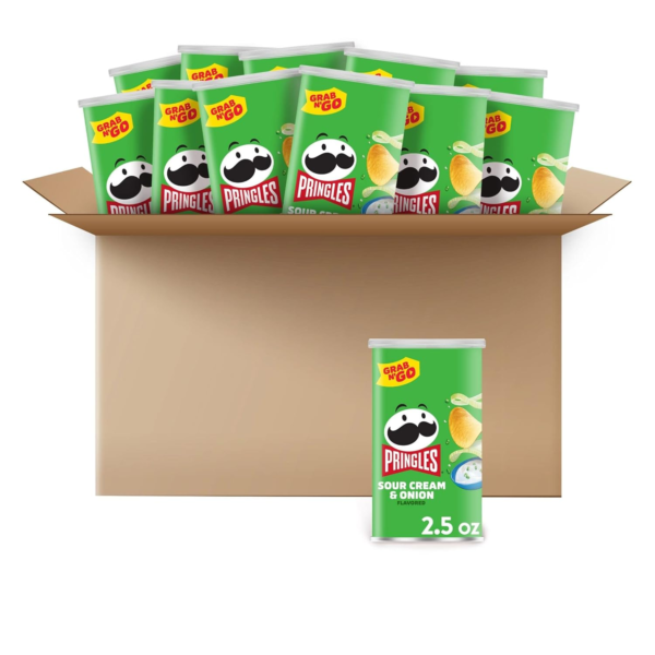 Potato Crisps Chips, Sour Cream & Onion, 2.5Oz (12 Count)