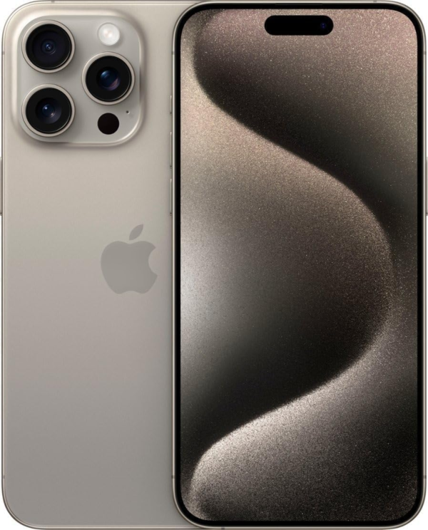 Apple Iphone 15 Pro, 128GB, Natural Titanium - Unlocked (Renewed)