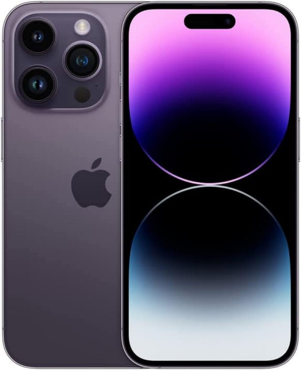 Apple Iphone 14 Pro, 128GB, Deep Purple - Unlocked (Renewed)