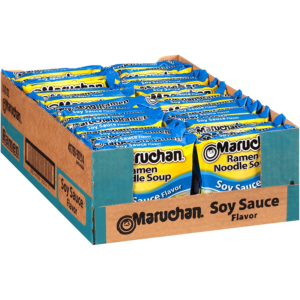 Ramen Soy Sauce, Instant Ramen Noodles, Ready to Eat Meals, 3 Oz, 24 Count