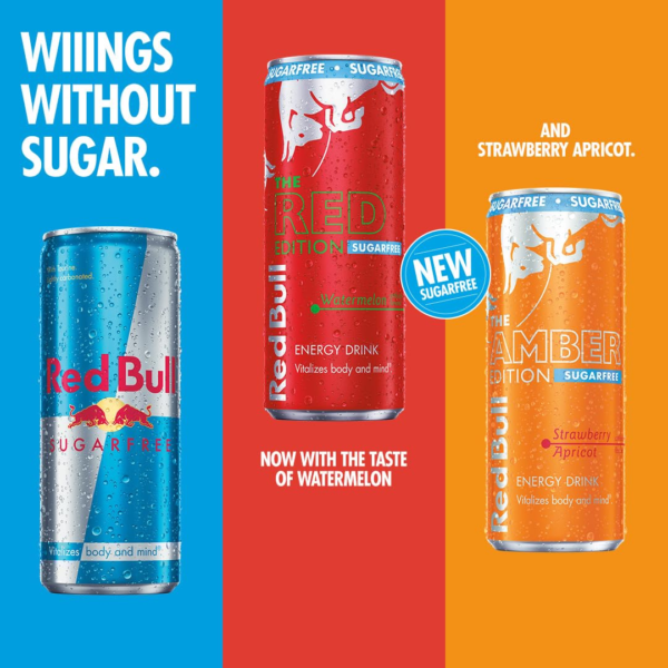 Amber Edition Sugar Free Energy Drink, Strawberry Apricot, with 80Mg Caffeine plus Taurine & B Vitamins, 8.4 Fl Oz, 6 Packs of 4 Cans (Pack of 24) - Image 11