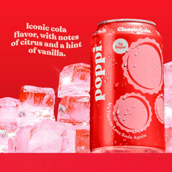 Sparkling Prebiotic Soda, Beverages W/Apple Cider Vinegar, Seltzer Water & Fruit Juice, Classic Cola, 12Oz (12 Pack) (Packaging May Vary) - Image 3